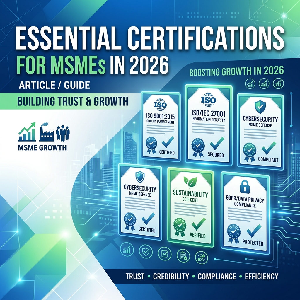 Essential Certifications Every MSME Must Have for Growth in 2026