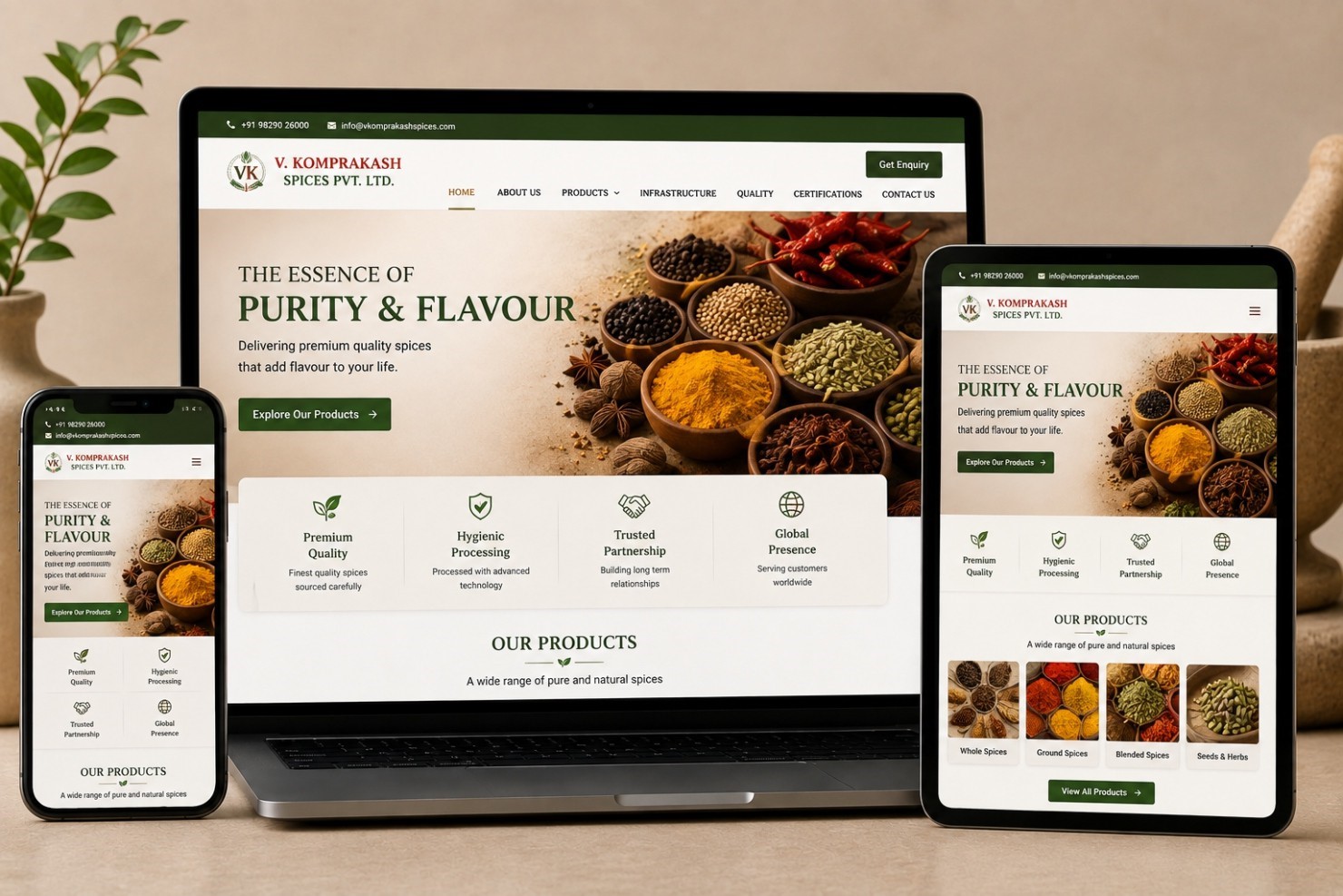 VK Omprakash Spices Showcase